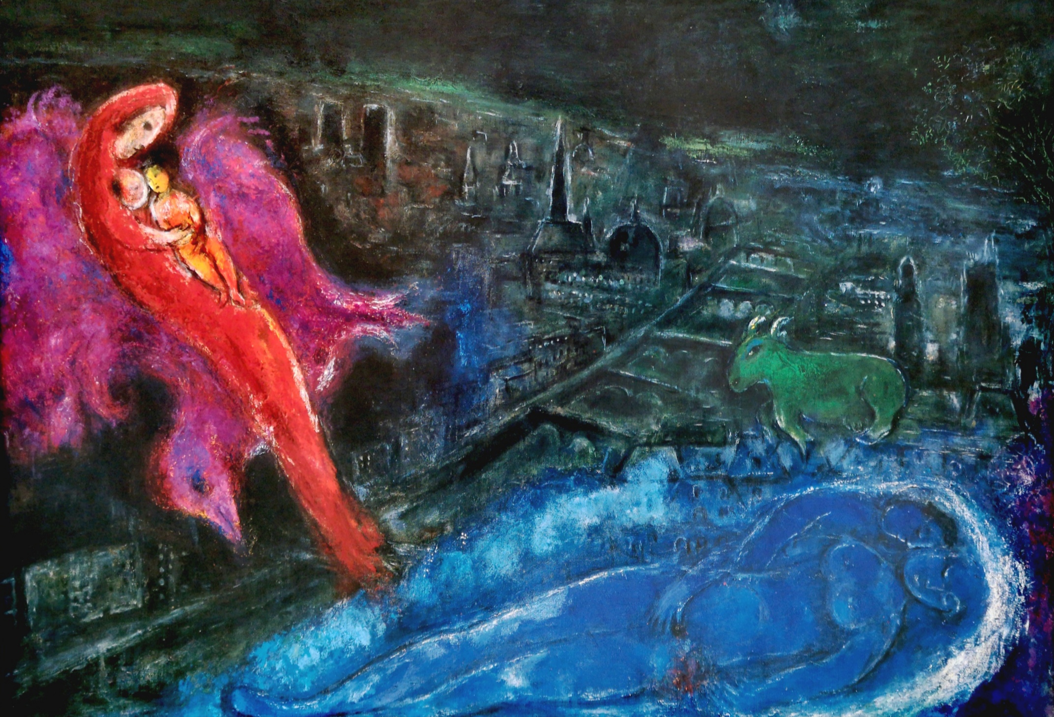Marc Chagall, Seinebrücken, Kunstdruck